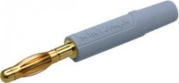 2.4 mm plug, solder connection, 0.5 mm², gray, FK 04 L AU / GR