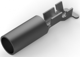 Round plug, Ø 4.57 mm, L 22.73 mm, uninsulated, straight, 0.8-2.0 mm², AWG 18-14, 60799-5