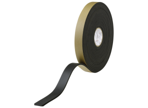 Sealing tape, 12.7 x 6.2 mm, self-adhesive, black, Neoprene/Nitrile/PVC compound, 15 m roll, 472067