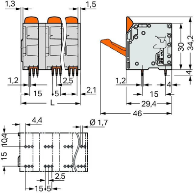 2616-3358 WAGO PCB Terminal Blocks Image 2