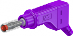 4 mm plug, screw connection, 2.5 mm², CAT II, purple, 66.9328-26