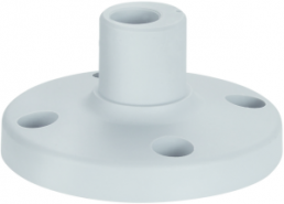 Base for pipe mounting, gray, (Ø x H) 70 mm x 37 mm, for signal towers, 960 000 50