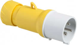 CEE plug, 3 pole, 32 A/100-130 V, yellow, 4 h, IP44, PKE32M413
