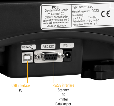 PCE-TB 6C PCE Instruments Weighing Scales Image 2