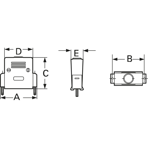 AGP-RS/G Assmann WSW Accessories for D-Sub, USB and Computer Connectors Image 2