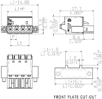 1012960000 Weidmüller PCB Connection Systems Image 3