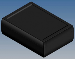 ABS enclosure, (L x W x H) 188.5 x 133.5 x 59 mm, black (RAL 9004), IP54, TK33.9