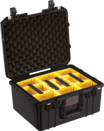 Protective case, divider insert, (L x W x D) 440 x 330 x 248 mm, 3.7 kg, 1557AIR WITH DIVIDER