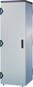 42 U cabinet with fan cover, (H x W x D) 2000 x 600 x 800 mm, IP20, steel, light gray/black gray, 10130-317