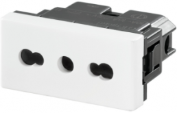 Built-in socket outlet, white, 16 A/250 V, Italy, IP20, 1450810000