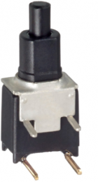 Pushbutton, 1 pole, black, unlit , 0.4 VA/20 V, TP32W008000
