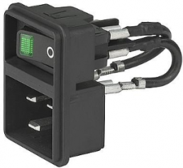 Combination element C20, 3 pole, snap-in, plug-in connection, black, EC11.0001.201.21