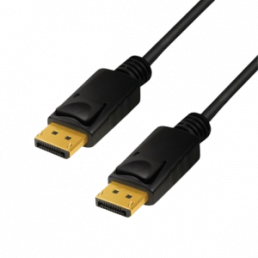DisplayPort 1.4 connection cable, M/M, 1m, black