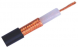 Coax RF cable, 50 Ω (50R), black, Bright copper wire