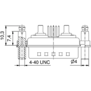 3043W2SAR69F20X CONEC D-Sub Connectors Image 2