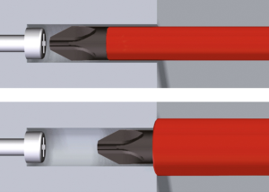 VDE screwdriver bit, 6 mm, hexagon, BL 75 mm, L 75 mm, 283118060