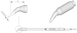 Soldering tip, Chisel shaped, Ø 0.7 mm, (L) 20 mm, C245862