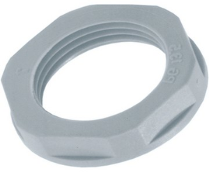 Counter nut, M50, 60 mm, silver gray, 53119060