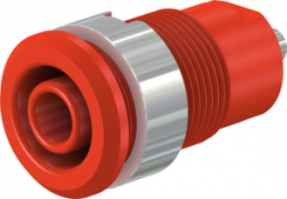 4 mm socket, solder connection, mounting Ø 12.2 mm, CAT III, red, 49.7049-22