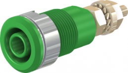 4 mm socket, screw connection, mounting Ø 12.2 mm, CAT III, green, 23.3020-25