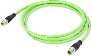 TPU ethernet cable, Cat 5e, PROFINET, 4-wire, 0.34 mm², green, 756-1203/060-050