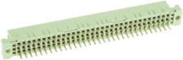 Female connector, type C, 64 pole, a-c, pitch 2.54 mm, solder pin, straight, 09032646824222
