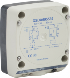 Inductive sensor XSD 80x80x40 - plastic - Sn40mm - 24..240VAC - terminals