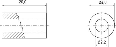 005.51.203 Ettinger Spacer Bolts Image 2