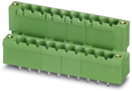 Pin header, 12 pole, pitch 5 mm, straight, green, 1846182