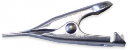 Alligator clip, Solder/crimp connection, Steel, nickel-plated, 5 A, 27,8 mm, BU-34