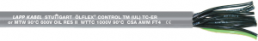 Thermoplastic control line ÖLFLEX CONTROL TM 18 G 1.5 mm², AWG 16, unshielded, gray