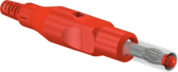 4 mm plug, screw connection, 2.5 mm², red, 22.2653-22