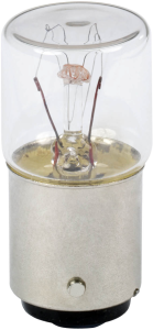 Incandescent bulb, BA15d, 6 W, 260 V (AC), clear