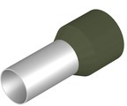 Insulated Wire end ferrule, 50 mm², 36 mm/20 mm long, olive, 0444200000