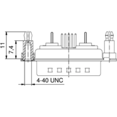 3027W2SAR76E40X CONEC D-Sub Connectors Image 2