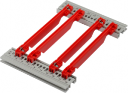 Guide Rail Accessory Type, Strengthened, PC,160 mm, 2.5 mm Groove Width, Red