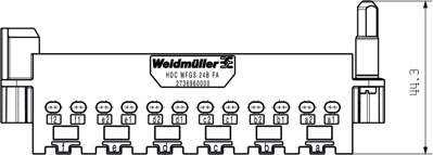 2736960000 Weidmüller Housings for HDC Connectors Image 2