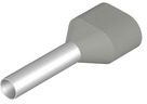 Insulated Wire end ferrule, 2.5 mm², 21 mm/12 mm long, gray, 9005150000