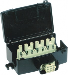 Socket contact insert, 8 pole, equipped, IDC connection, with PE contact, 09120084801
