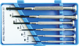 Screwdriver kit, 0.9 mm, 1.4 mm, 2 mm, 2.4 mm, 3 mm, 3.5 mm, slotted, 31.0850