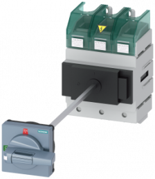 Main switch, Rotary actuator, 3 pole, 100 A, 690 V, (W x H x D) 113 x 178 x 158 mm, front mounting, 3LD5410-0TK11