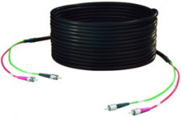 FO cable, ST to ST, 150 m, OM2, multimode 50 µm