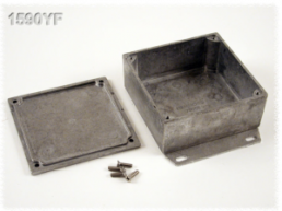 Aluminum die cast enclosure, (L x W x H) 100 x 50 x 25 mm, black (RAL 9005), IP54, 1590GFLBK
