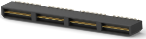 Pin header, 160 pole, pitch 0.8 mm, straight, black, 1658015-4