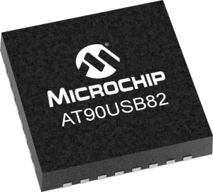 AVR microcontroller, 8 bit, 16 MHz, VFQFN-32, AT90USB82-16MU