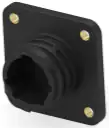 Plug housing, 9 pole, solder connection, straight, 206852-8