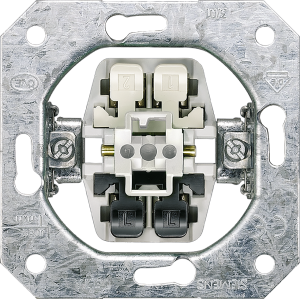DELTA insert flush-m. OFF switch 2-pole, 10 A, without claws