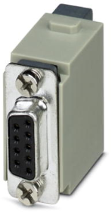 Pin contact insert, 9 pole, unequipped, crimp connection, 1079796