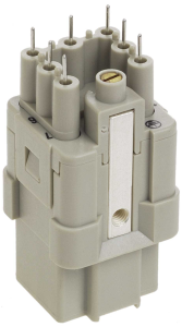 Socket contact insert, 3A, 7 pole, unequipped, crimp connection, with PE contact, 09120073101