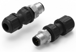 Plug, M12, 4 pole, solder connection, straight, 643712100004
